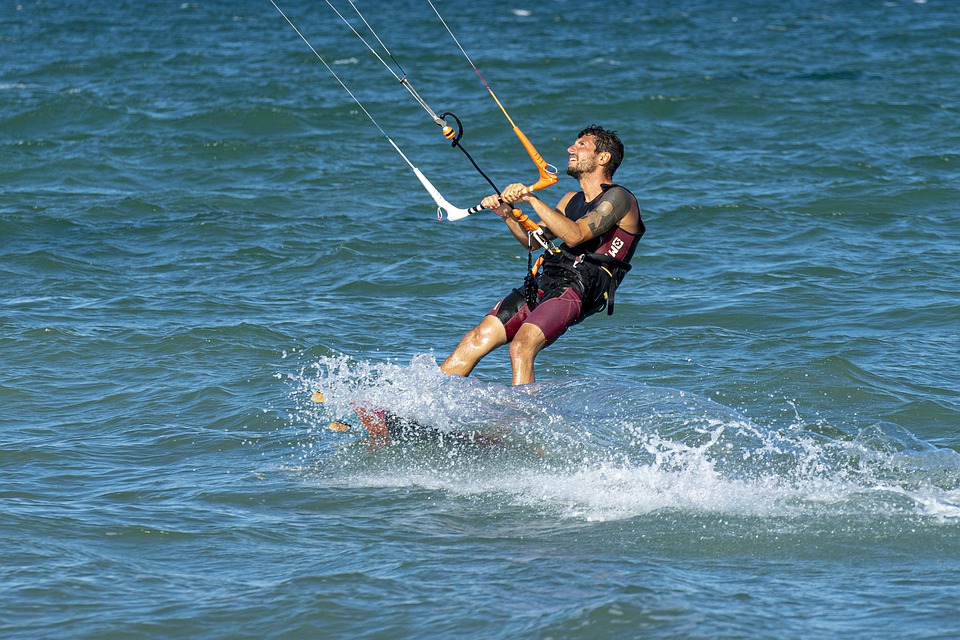 Kitesurfing Surf Sport Surfing Kite Sea Extreme