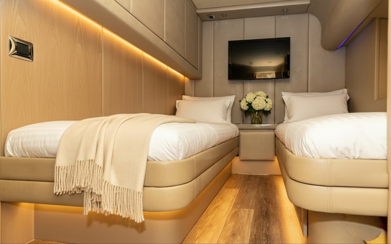 Refined Twin Stateroom